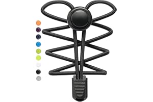 Stepace [2 Pairs] Tieless Elastic Shoe Laces - No Tie Shoelaces for Adult and Kids with Strong Lock and Speed Shoestrings
