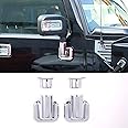 PIUGILH Fit for Hummer H2 2003-2002 ABS Front Door Side Rearview Mirror Cover Rear View Base Trim,Rearview Side Mirror Decoration Trim Cover Accessories