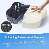 QUTOOL Large Memory Foam Seat Cushion for Office Chair Ergonomic U Shape Thick view 8