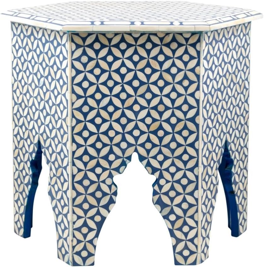 Myakka Neela Bone Inlay Temple Table