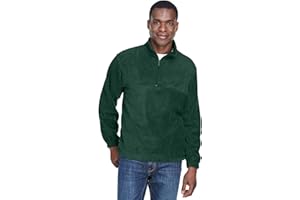 Harriton Quarter-Zip Fleece Pullover - Black - S 8 oz. Quarter-Zip Fleece Pullover