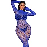 EHSUYAB Sexy Lace Leopard Jumpsuit For Women, Fishnet Bodysuit Glow Party Club, Poster One Piece Mesh Full Body Rave Outfits