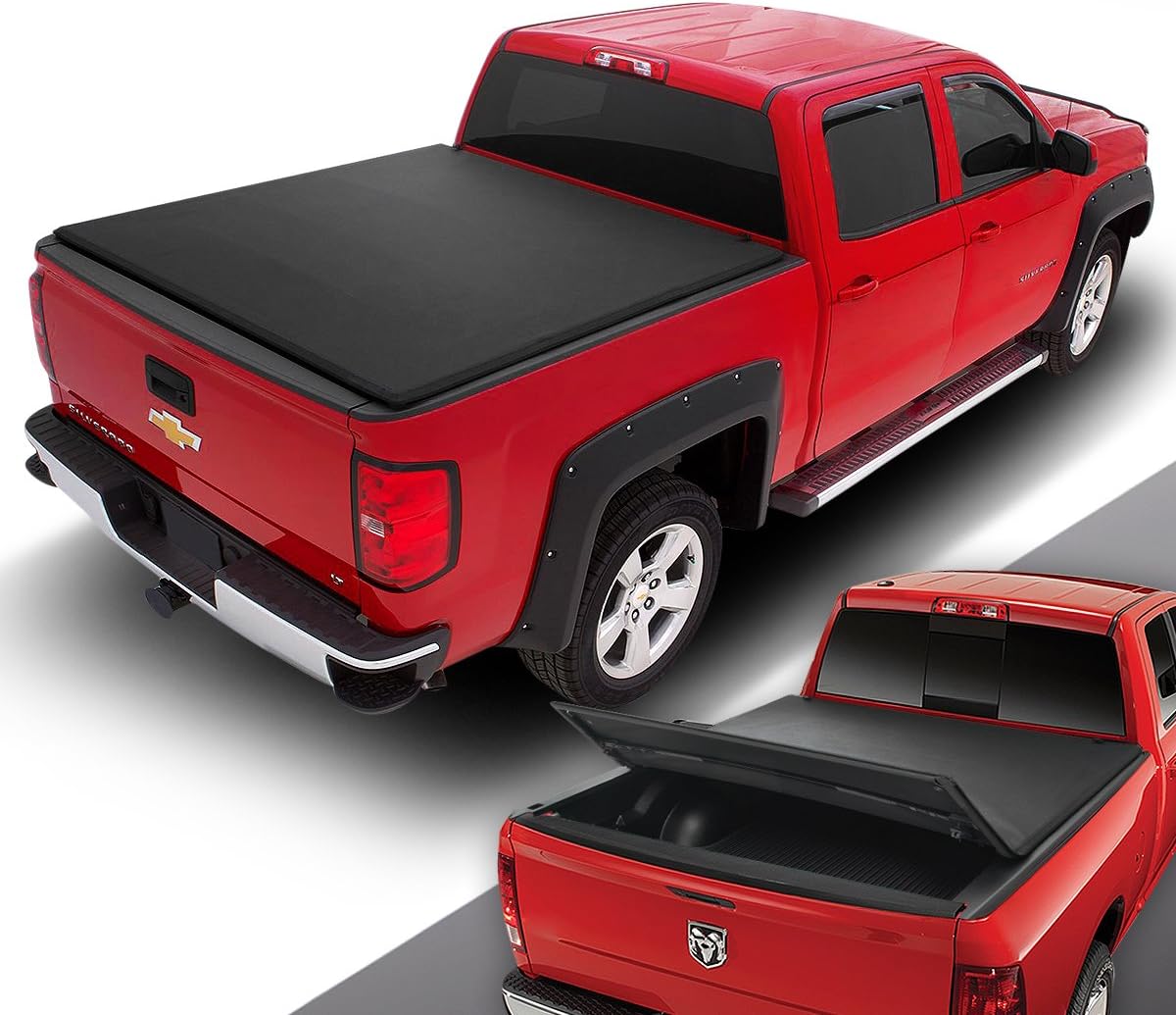 For 02 16 Dodge Ram 6 5 Soft Tri Fold Adjustable Soft Trunk Bed Tonneau Cover Jasaangkut Co Id