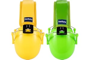 TacGuru 130 Kids Hearing Protection Earmuffs - Passive Noise Reducing Ear Protection for Kids - 2 Pack