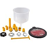 OEMTOOLS 87009 No-Spill Coolant Funnel Kit, Near Universal Fitment, Translucent, 15 Piece Set, Cooling System Funnel Allows A