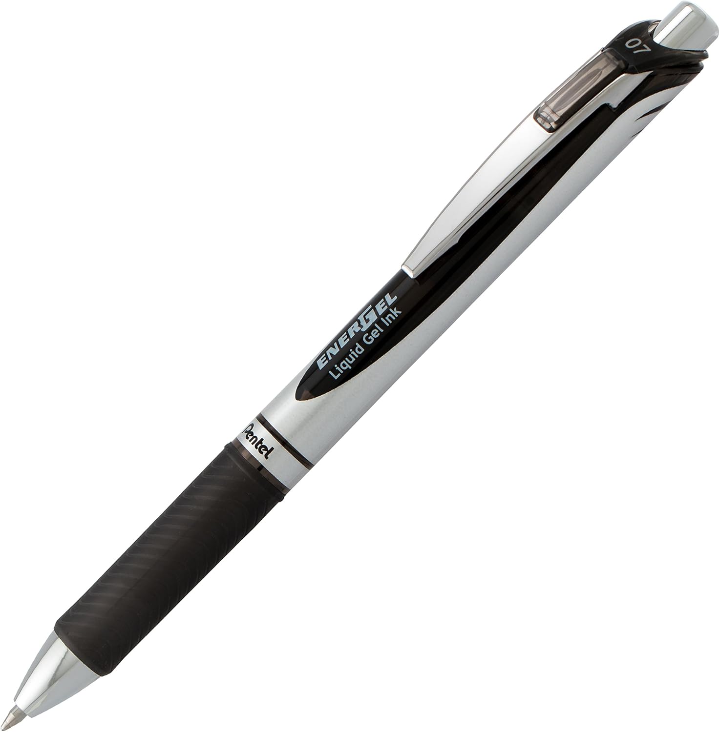 Pentel EnerGel RTX RT Liquid Gel Pen, Med, Metal Tip, 0.7mm, Blue Ink, 12-Pk Window Box of 12 (BL77PC12C1): Office Products