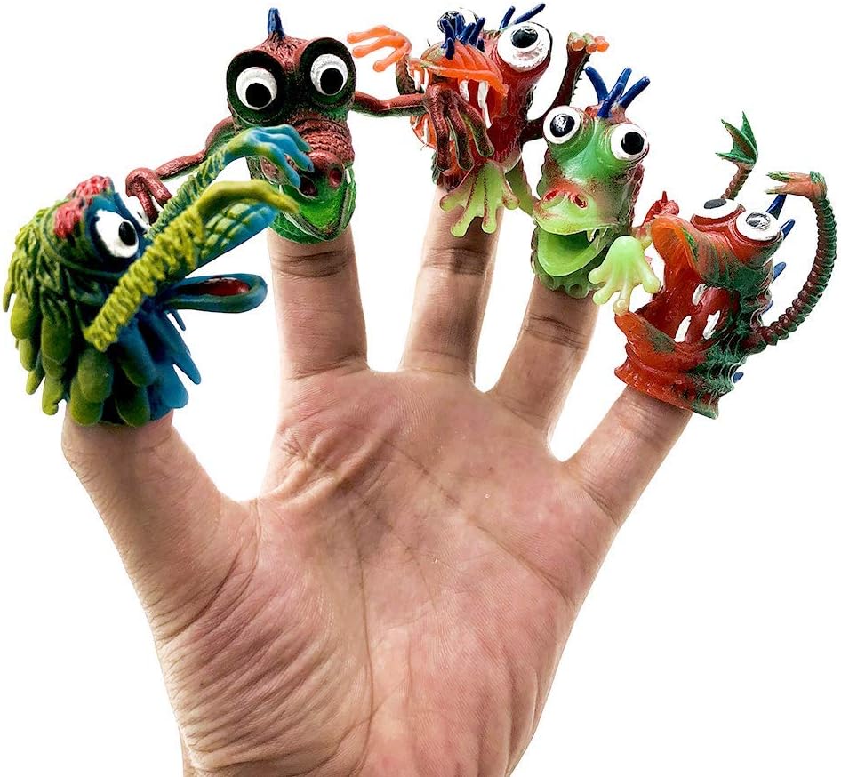 Cartoon Silicone Animal Finger Puppets Monster Storytelling Doll Theater Soft Doll Kids Toys Gift Fingers Gloves Fingertip