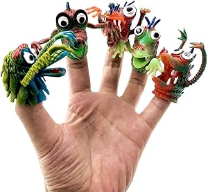 Cartoon Silicone Animal Finger Puppets Monster Storytelling Doll Theater Soft Doll Kids Toys Gift Fingers Gloves Fingertip
