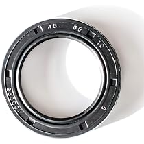 EAI 12mm X 19mm X 5mm TC Double Lip Oil Seal W/Spring - Nitrile Rubber, Metal Case