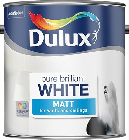 Dulux Matt Emulsion Paint For Walls And Ceilings Pure Brilliant