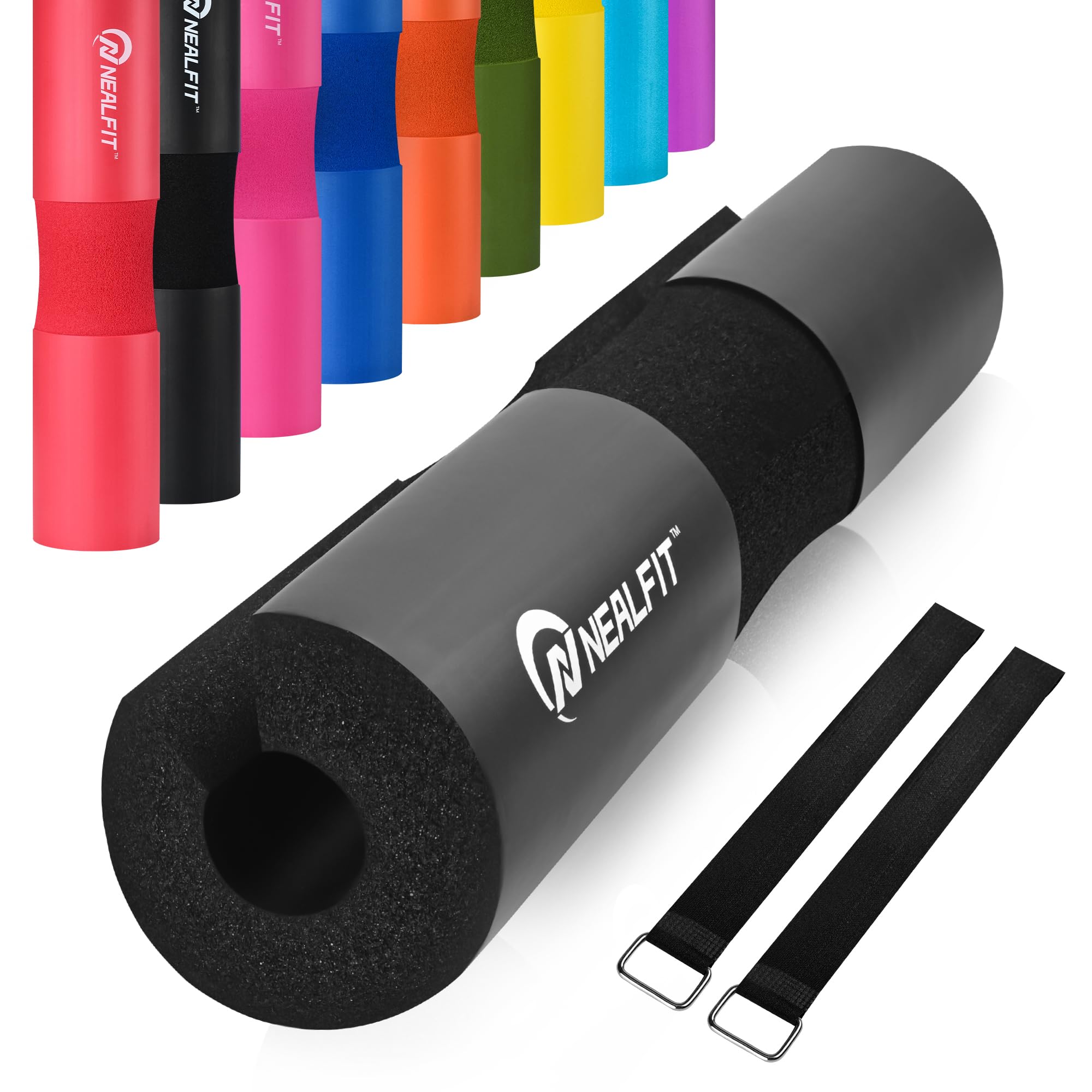 Photo 1 of NEALFIT Barbell Pad Squat Pad for Squats—Squat Bar Pad—Great for Weightlifting,Lunges and Hip Thrusts—Foam Sponge Pad—Fit Standard and Olympic Bars Perfectly