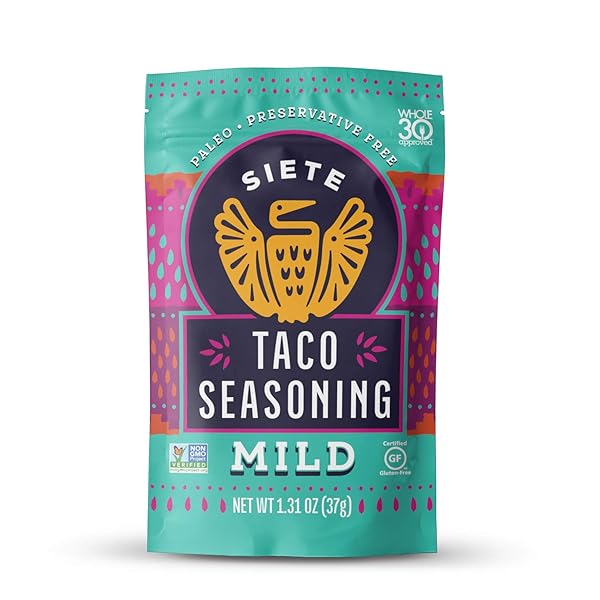 SIETE SEASONING – MILD | PALEO, PRESERVATIVE FREE, WHOLE 30 APPROVED (PACK OF 1)