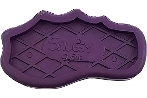 Grewal Equestrian Snuggy Clean Large Teeth Rubber Groomer Curry (Purple)