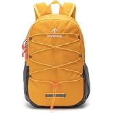 Winsnoty Small Hiking Backpack for Kids, Fit Outdoor Sports Park, Yellow S | Lightweight and Small Size, Water-resistant Polyester Fabric