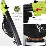 Grandma Shark 3000W 3 in 1 Leaf Blower Vacuum Mulcher Green view 5