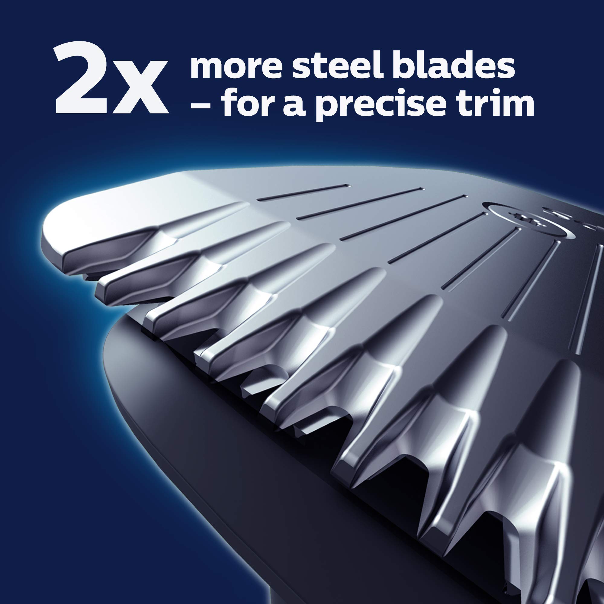 Norelco Philips Beard Trimmer Series 3000 - Cordless Grooming & Hair Clipper, Rechargeable, Adjustable Length, Beard Trimmer and Hair Clipper - No Blade Oil Needed - BT3230/41