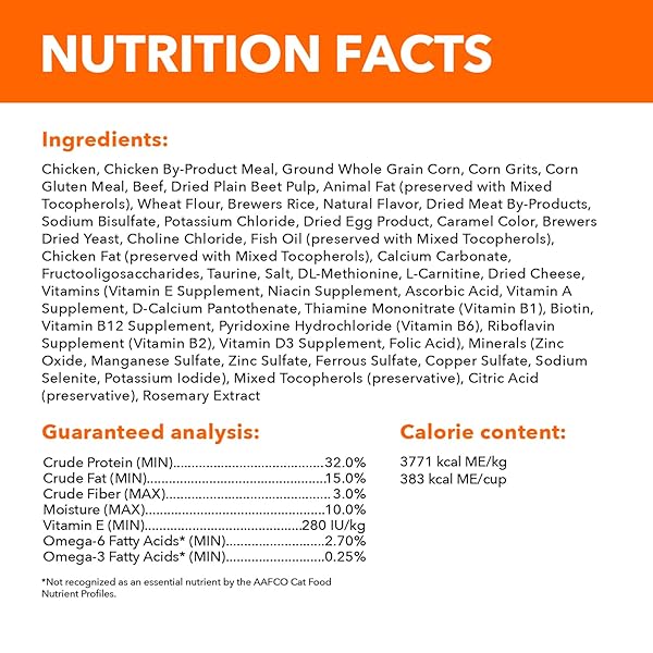 IAMS HEALTHY ENJOYMENT DRY CAT FOOD CHICKEN & BEEF RECIPE, CAT FOOD DRY RECIPE, 6 LB. BAG