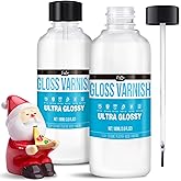 Air Dry Clay Varnish - 200ml Clay Glaze for Air Drying Clay, Gloss Varnish for Acrylic Painting, Pottery Glaze Clay Sealant t