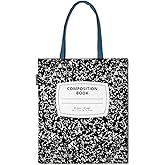Out of Print Literary and Book-Themed Canvas Tote Carrying Bag for Book Lovers, Readers, and Bibliophiles