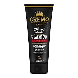 Cremo Reserve Blend, Astonishingly Superior Smooth Shaving Cream Fights Nicks, Cuts and Razor Burns, 6 Fluid Ounces