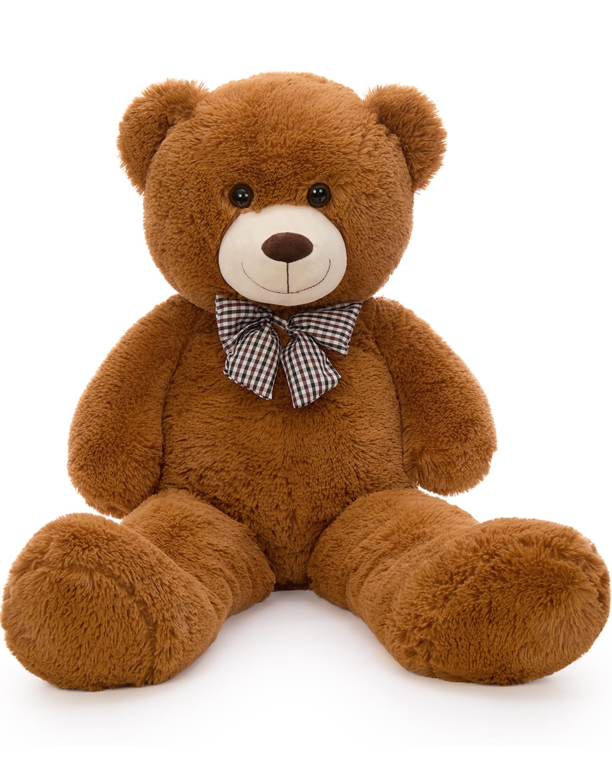 MaoGoLan Giant Teddy Bear Plush Toy - Ultra Soft & Cute Large Stuffed Animal 39 inches, Perfect for Baby Showers, Birthdays, Valentine’s Day Gifts (Kids, Couples, Family),Dark Brown Image