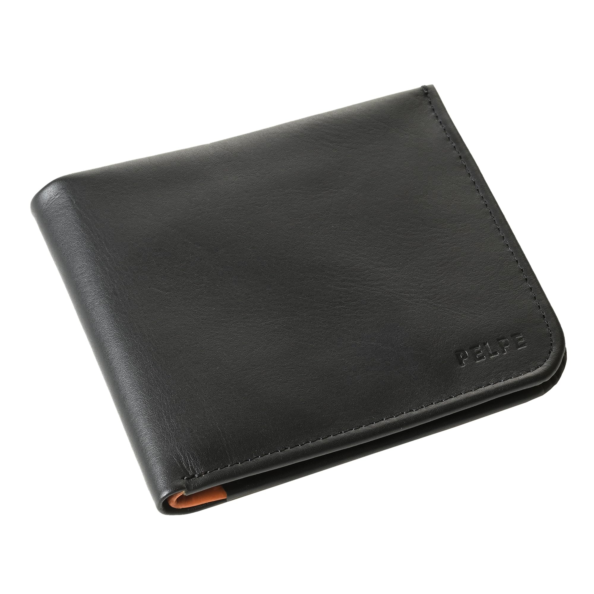 PELPE Small Wallet for Men. It Also Includes a Gift Purse-Keychain for Coins and Keys. Slim Vertical Leather Wallet. Leather Wallet for Cards and Bills