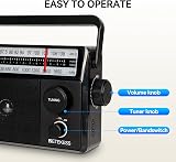 Retekess TR633 Battery Radio Portable AM FM with External Antenna view 5