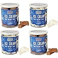 Super Garden Freeze Dried Ice Cream | Chocolate & Vanilla Ice Cream Set - 4 Pack Gift Set | Flavorful and Creamy Freeze Dried Candy | Tasty Freeze Dried Dessert | Camping Freeze Dried Space and Astronaut Food Treats | 5.3oz