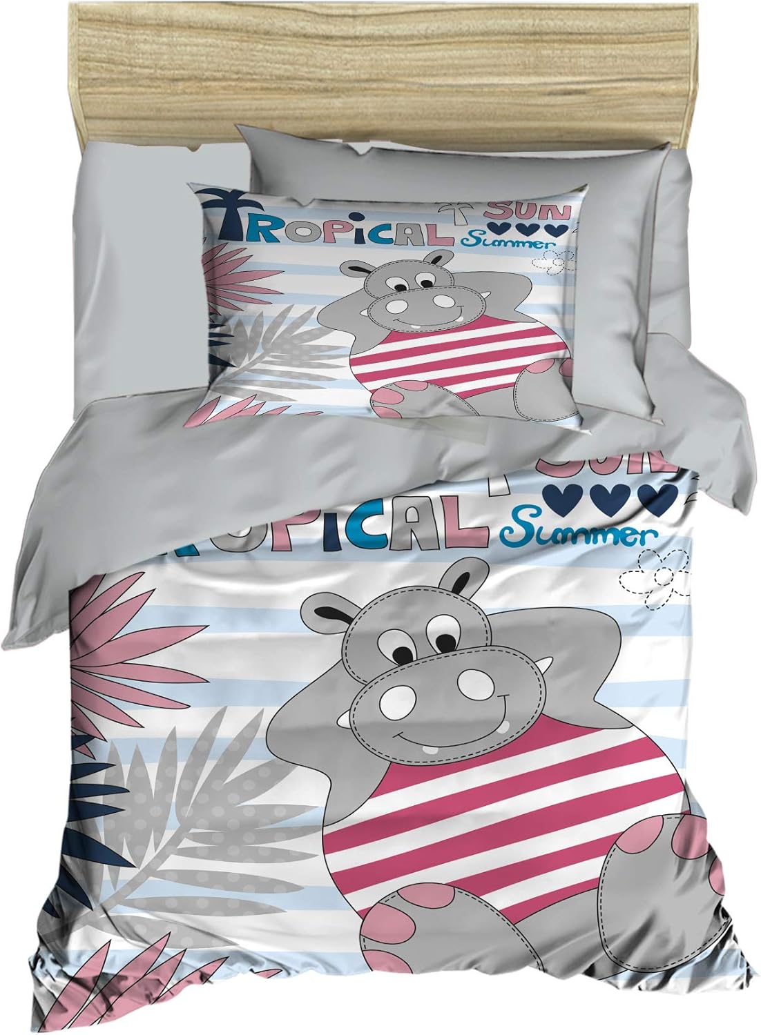 hippo crib bedding