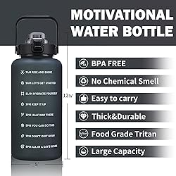 ST-YIBEN 100oz Large Motivational Water Bottle with