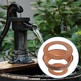 QENETY 5Pcs Leather Piston Sleeves for Handle Pump Garden Hand Pump Replacement view 3