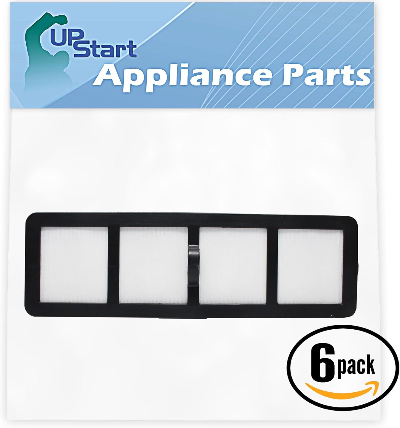 6-Pack Replacement EF-6 Filter 69963 for Eureka - Compatible with Eureka Airspeed, Eureka AirSpeed AS1000A, Eureka AS1000A, Eureka AS1000, Eureka AS1001A, Eureka AS1051A, Eureka AS1001, Eureka AirSpeed AS1001A, Eureka EF-6, Eureka AS1002A, Eureka AirSpeed AS1000