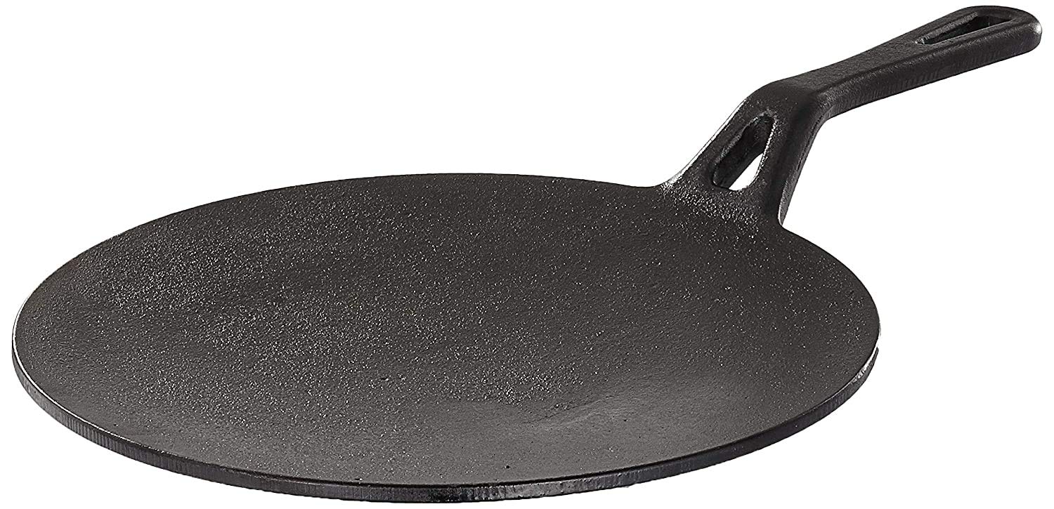 Buy Highkind PreSeasoned Cast Iron Roti Tawa with Long Handle, 10 Inches (25 cm) Online at Low