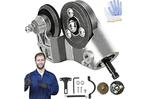 2026 Upgraded Titanium Drill Nibbler-Sheet Metal Cutting Tool, Metal Nibbler Drill Attachment with Adapter, Universal Electri