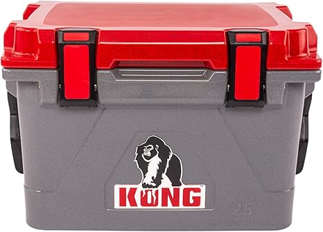 red rotomolded cooler