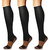 QZLKNIT 20-30mmHg Graduated Compression Socks for Men & Women – Medical Grade Circulation Support – Running, Travel, Recovery