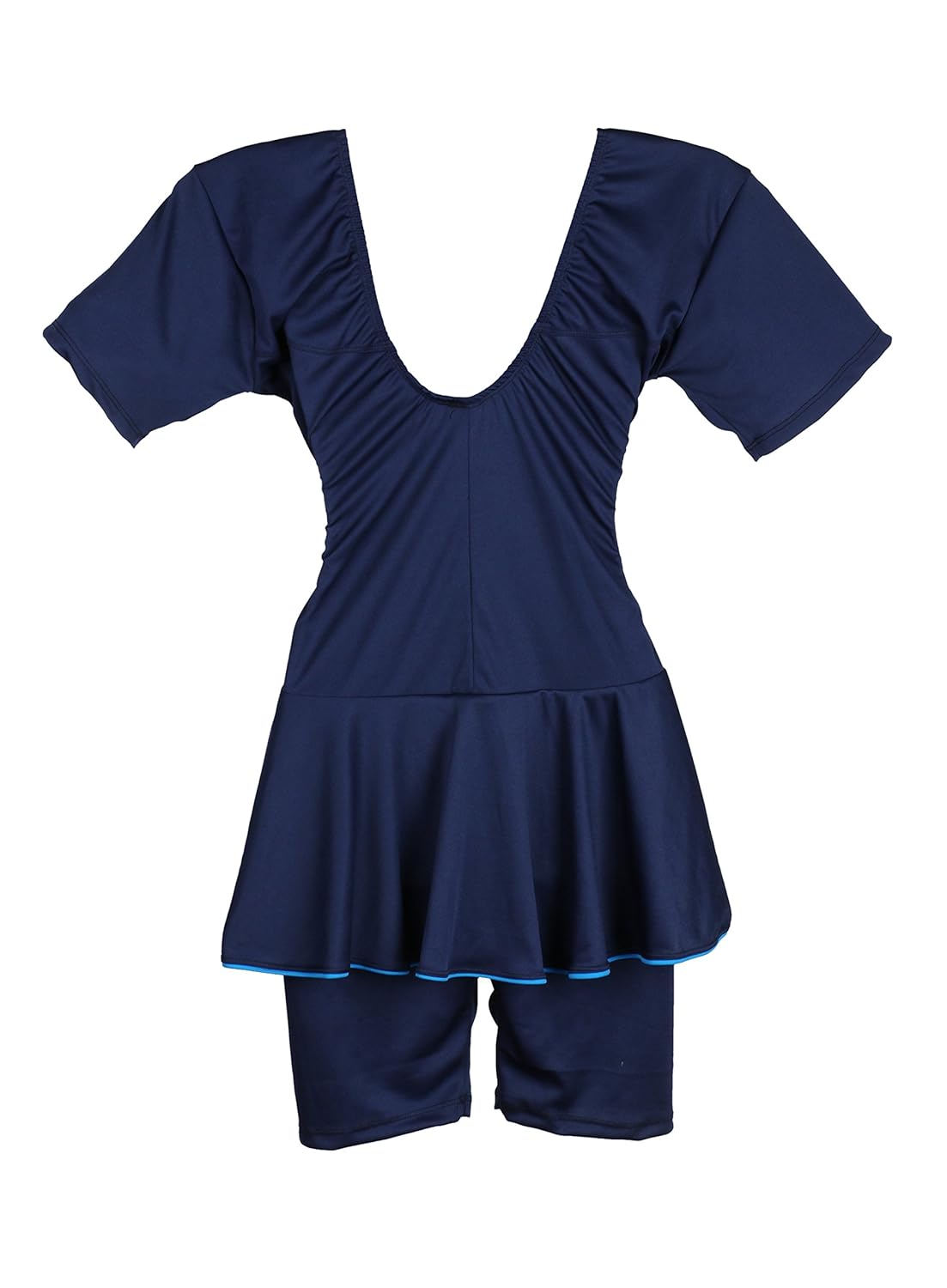 mitushi products ladies dyed swimsuit with sleeves navy