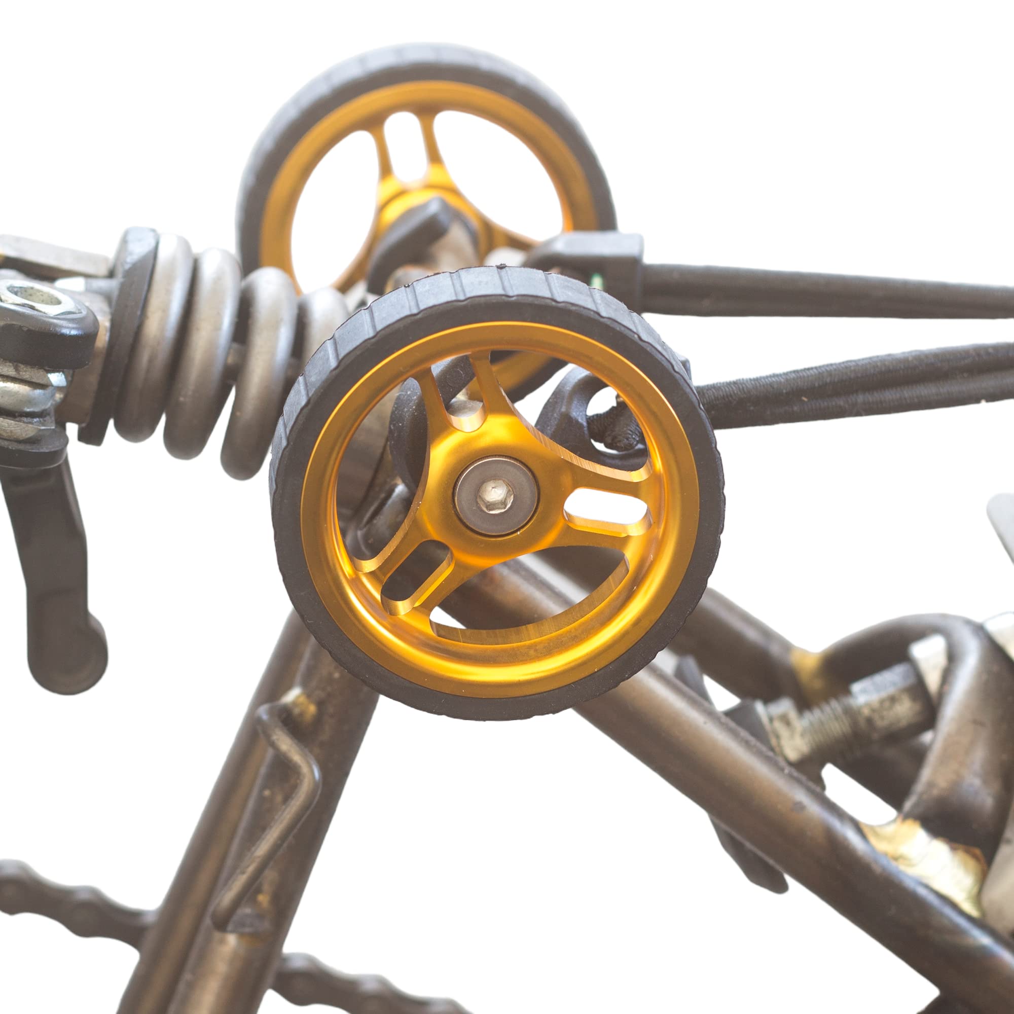 New Wide Easy Wheels For BROMPTON ver 2.0 in GOLD EZ-3