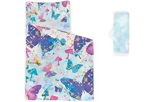 Smell Sunshine Nap Mat -Cartoon Monster Sleeping Bag with Removable Pillow-Daycare and Sleepovers Preschool Kindergarten Bedding Set for Kids Toddler Boys Girls