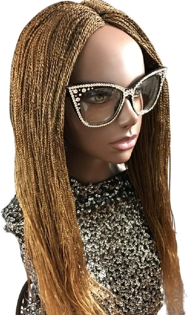 2Chique Boutique Handmade Micro Twist Lace Front Wig Color 27, 22 Inches, Brown - Image 5