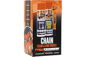 Tru-Tension | Motorcycle Chain Clean & Lube Bundle | Cleaner, Lubricant & Brush