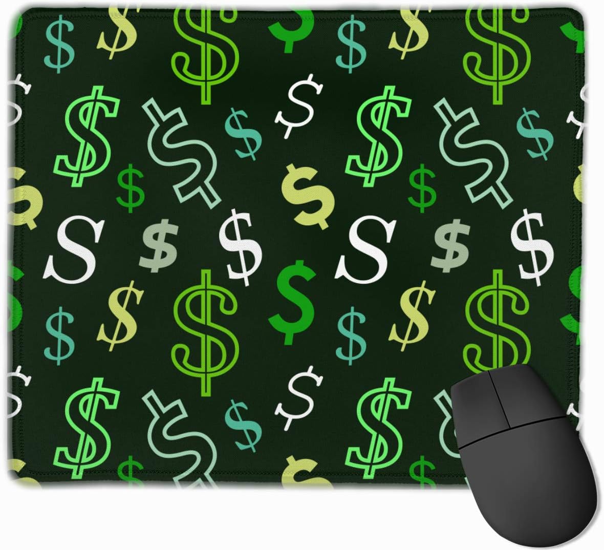 Dollar Sign Mouse Mat with Designs,Mousepad Gaming Mouse Pad Natural