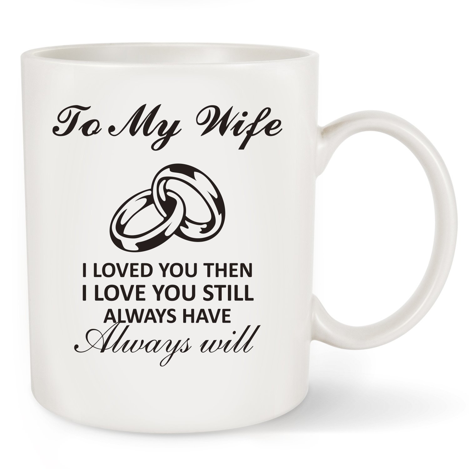 Best Wife Gift Mug To My Wife I Loved You Then, I Love You