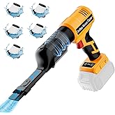 YEX-BUR Cordless Handheld Vacuum for Dewalt 20V Battery(Tool Only), 240W Powerful Car Vacuum with Brushless Motor, 3-Speed, 5 Filters, Portable Vacuum Cleaner for Home Office Car Pet
