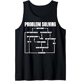 Problem Solving Chart Geek Nerd Computer Programmer Men Tank Top