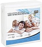 Utopia Bedding Waterproof Mattress Protector Twin XL Size (Pack of 14), Premium Terry Mattress Cover 200 GSM, Breathable, Fitted Style with Stretchable Pockets (White)OEKO-TEX STANDARD 100