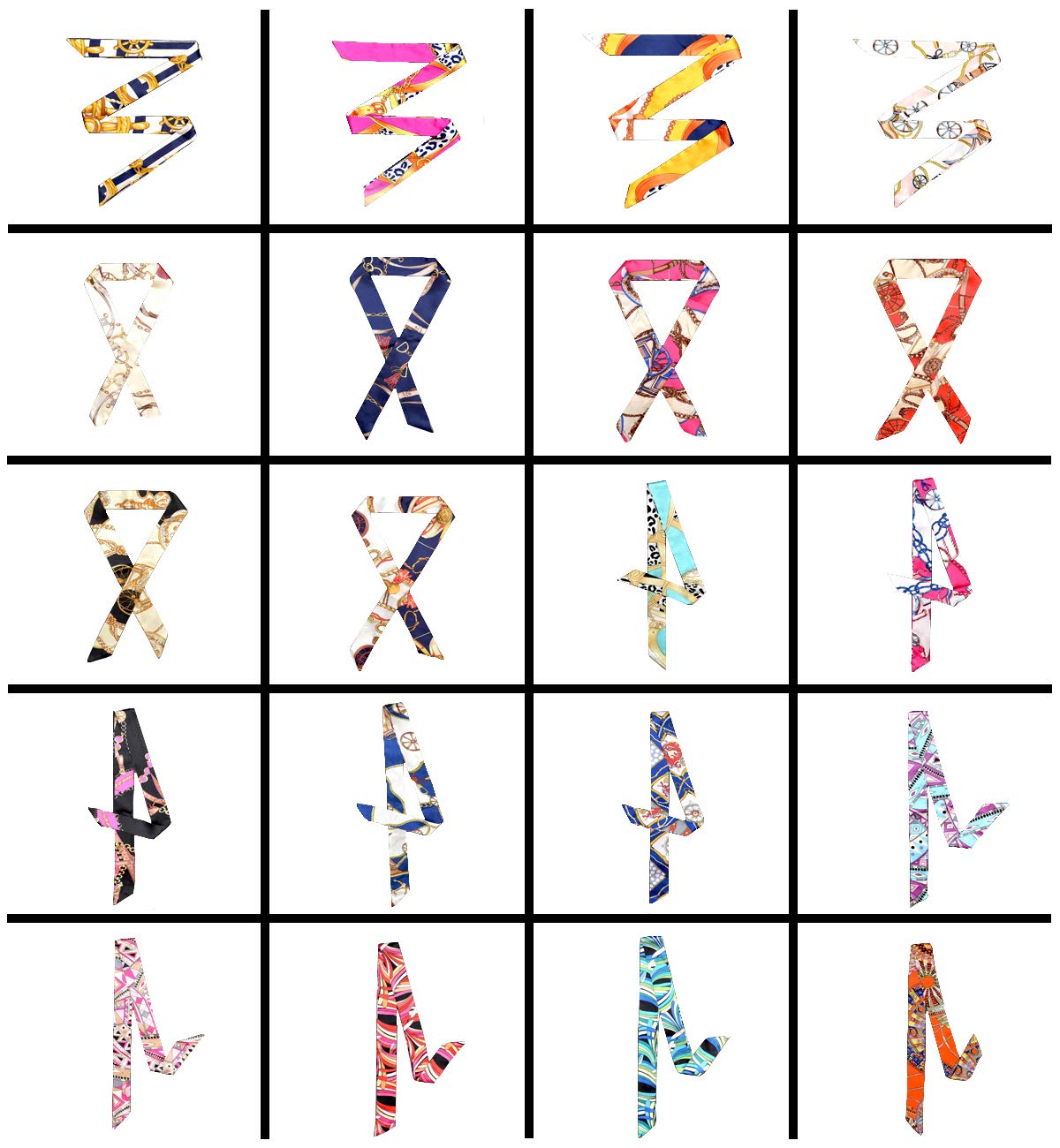 Yarachel 20pcs Neckerchief Scarf - Hairband Handbag Handle Ribbon Fashion Bag for Women Girls Decoration Yarachel 20pcs Neckerchief Scarf - Hairband Handbag Handle Ribbon Fashion Bag for Women Girls Decoration