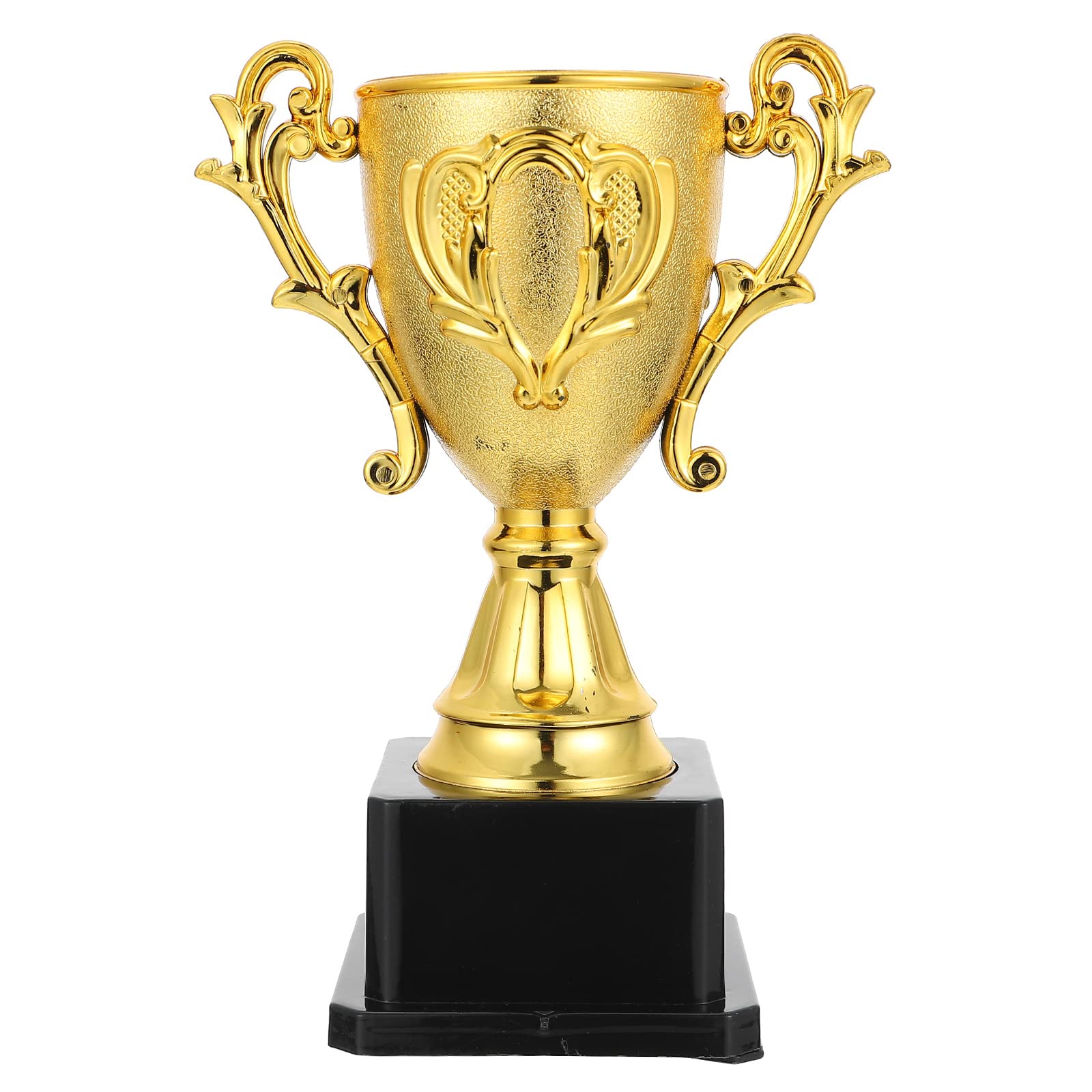Wakauto Gold Plastic Trophies, Gold Award Trophies Competition Cups Winner Award, Plastic Prize Cup Small en Reward for Most Party School Sport