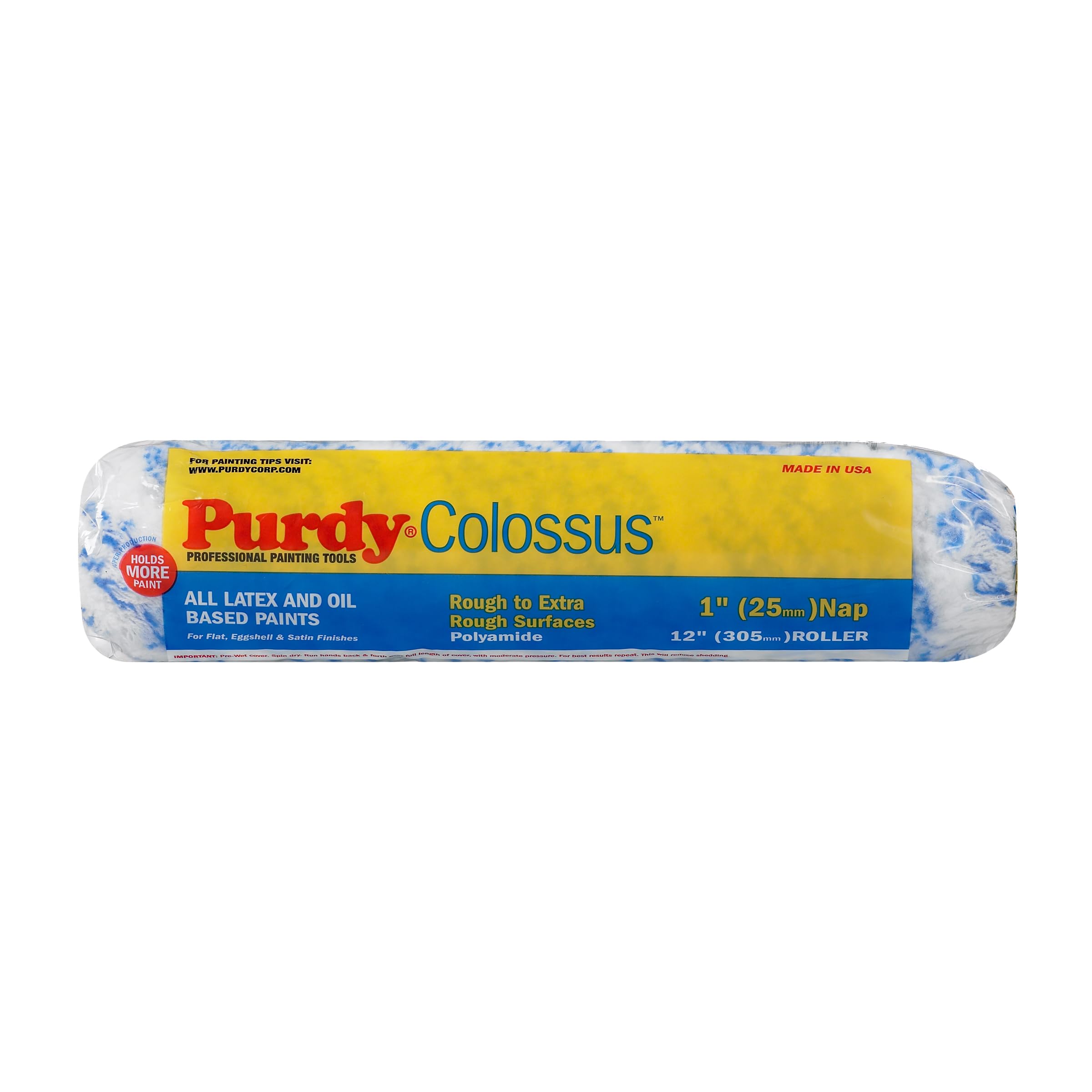 Purdy Colossus 12" Roller Sleeve (Pile Height = 1 Inch)