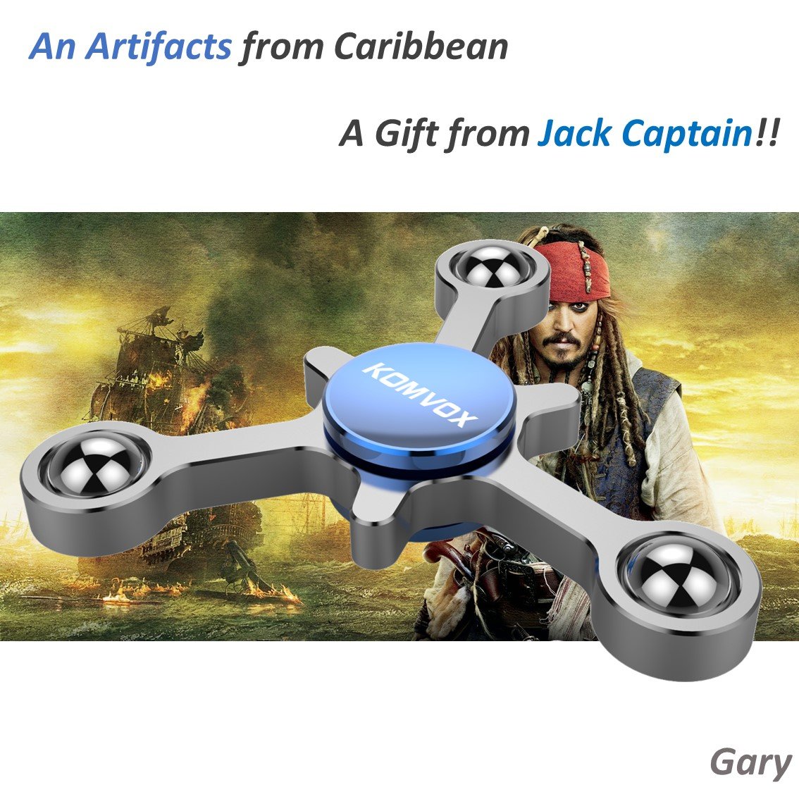 Finger Spinner Metal Gary Fidget Toy Prime, New Fidget Spinner Modular Version Ball Bearing Hand Focusing Tri-Spinner Build Spinner Tower With Connectors By KOMVOX